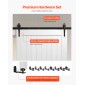 VEVOR Συρόμενη Πόρτα Αχυρώνας, 1067 x 2134 mm, Πάνελ MDF υψηλής αντοχής, Πόρτα αχυρώνα με κιτ υλικού, Αδιάβροχη επιφάνεια PVC, Εύκολη εγκατάσταση, Πλαίσιο H, Ομαλά και αθόρυβα συρόμενα για σαλόνι, μπάνιο