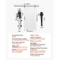VEVOR Συρόμενη Πόρτα Αχυρώνας, 1067 x 2134 mm, Πάνελ MDF υψηλής αντοχής, Πόρτα αχυρώνα με κιτ υλικού, Αδιάβροχη επιφάνεια PVC, Εύκολη εγκατάσταση, Πλαίσιο H, Ομαλά και αθόρυβα συρόμενα για σαλόνι, μπάνιο