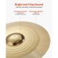 VEVOR Cymbal Pack 4 Pieces Cymbals Drum Set 355/400/505/254 mm(10 14 16 20 Inches) Cymbals for Drum