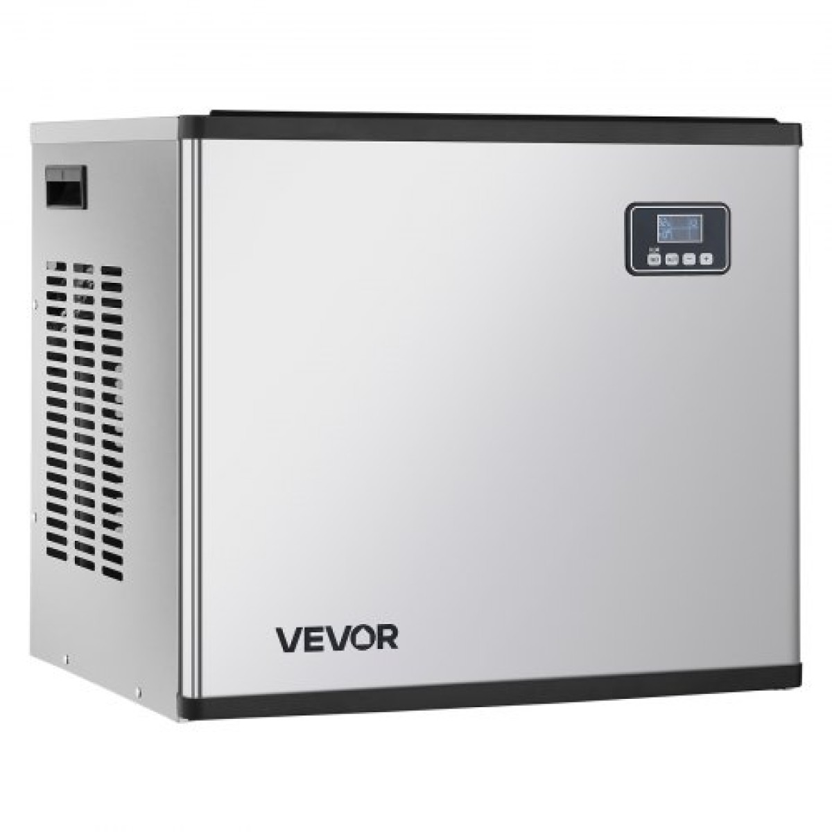 Εμπορική παγομηχανή VEVOR - Κεφαλή, 181,4 kg/ημέρα παγομηχανή από ανοξείδωτο χάλυβα με αυτοκαθαρισμό, προγραμματισμένη παρασκευή πάγου, ρυθμιζόμενο πάχος, ιδανική για εστιατόριο Bar Cafe Hotel - Μόνο για κεφαλή