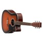 Τσάντα συναυλιών VEVOR 104,4 mm (41 ιντσών) Cutway Acoustic Guitar Beginner Gig Bag για ενήλικες Sunburst