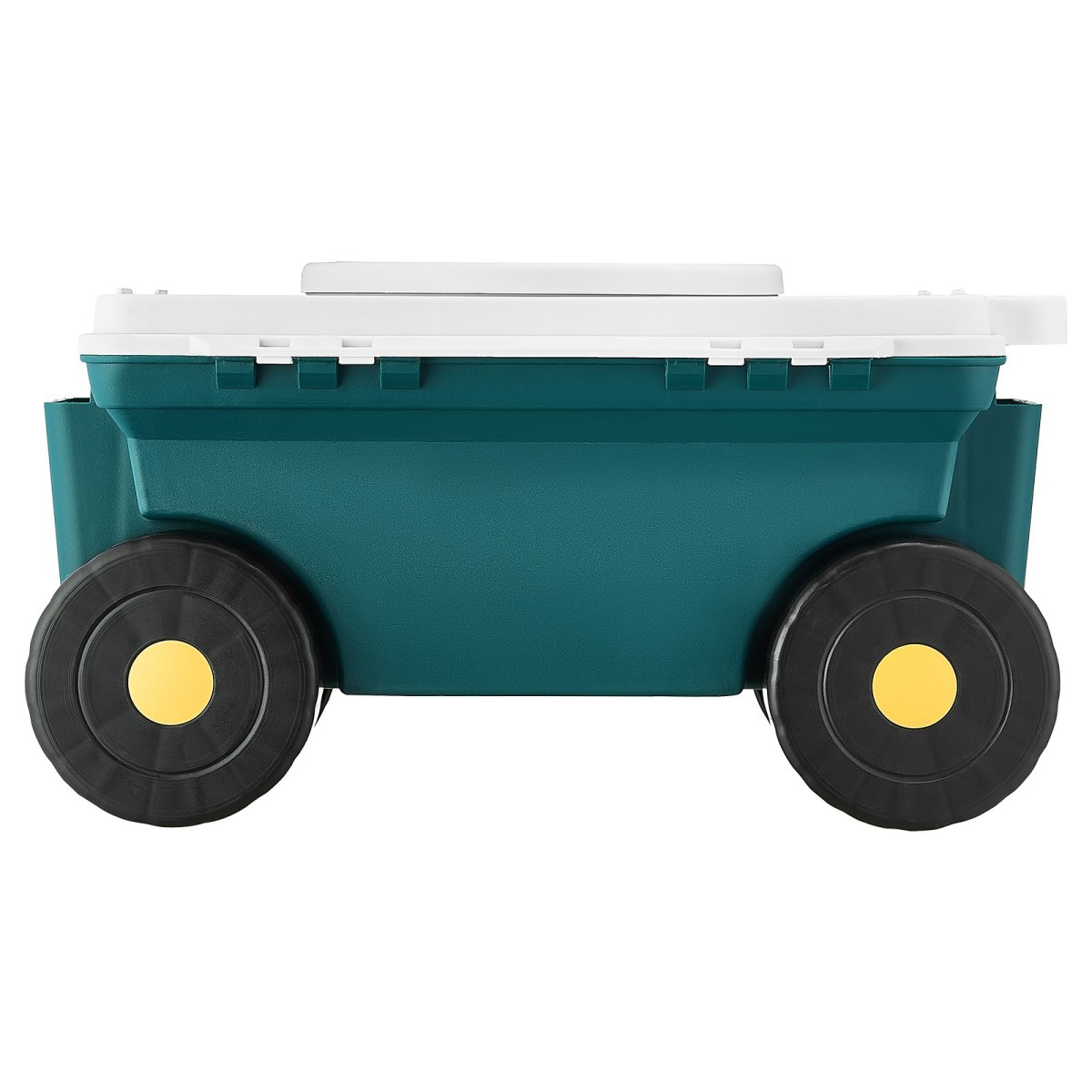 VEVOR Garden Scooter με Κάθισμα, 2 σε 1 Rolling Garden Cart με Αποθηκευτικό Κάδο, Υποστηρίζει έως και 123 kg, Βαγόνι εξωτερικού χώρου με λαβή, Ελαφρύ σκαμπό κηπουρικής αποθήκευσης για φύτευση βοτάνων σε αυλή