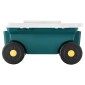 VEVOR Garden Scooter με Κάθισμα, 2 σε 1 Rolling Garden Cart με Αποθηκευτικό Κάδο, Υποστηρίζει έως και 123 kg, Βαγόνι εξωτερικού χώρου με λαβή, Ελαφρύ σκαμπό κηπουρικής αποθήκευσης για φύτευση βοτάνων σε αυλή