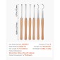 VEVOR 6PCS Wood Lathe Chisel Set HSS Turning Tools Storage Box Lathe Finisher