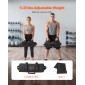 VEVOR Workout Sandbag, Heavy Duty Workout Power Bags with Handles, 2-11 kg Ρυθμιζόμενη τσάντα Slam for Fitness Strength Weight Training Cross-Training, Γυμναστική στο σπίτι, Μαύρο (χωρίς)