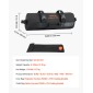 VEVOR Workout Sandbag, Heavy Duty Workout Power Bags with Handles, 2-11 kg Ρυθμιζόμενη τσάντα Slam for Fitness Strength Weight Training Cross-Training, Γυμναστική στο σπίτι, Μαύρο (χωρίς)