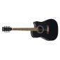 VEVOR 1041 mm (41 ίντσες) Cutway Acoustic Guitar Bundle with Gig Bag for Adult Black