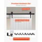 VEVOR Συρόμενη Πόρτα Αχυρώνα, 914 x 2134 mm, Πάνελ MDF υψηλής αντοχής, Πόρτα αχυρώνα με κιτ υλικού, Αδιάβροχη επιφάνεια PVC, Εύκολη εγκατάσταση, Πλαίσιο H, Ομαλά και αθόρυβα συρόμενα για σαλόνι, μπάνιο