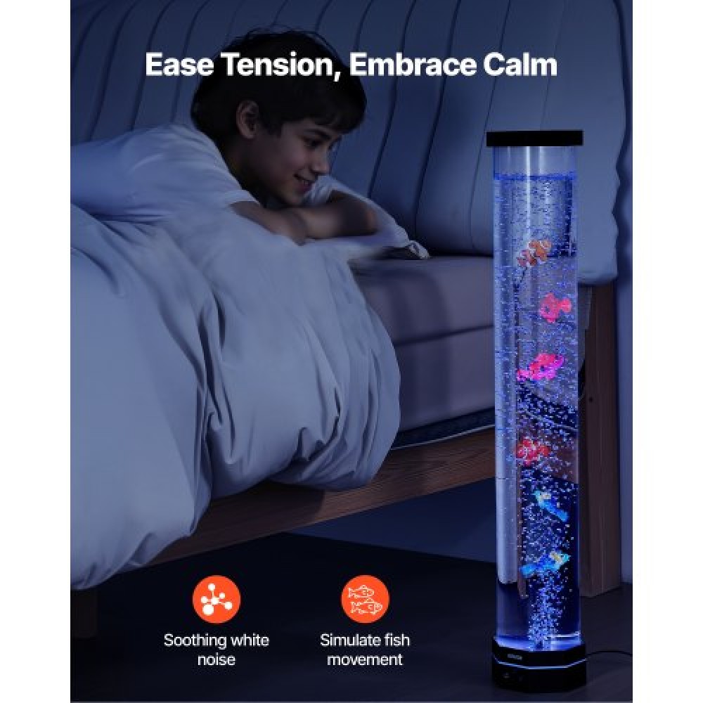 Λάμπα VEVOR Bubble Tube 16 Έγχρωμη 80 cm Αισθητήρια Λάμπα Ενυδρείου για Ανακούφιση Ηρεμώντας