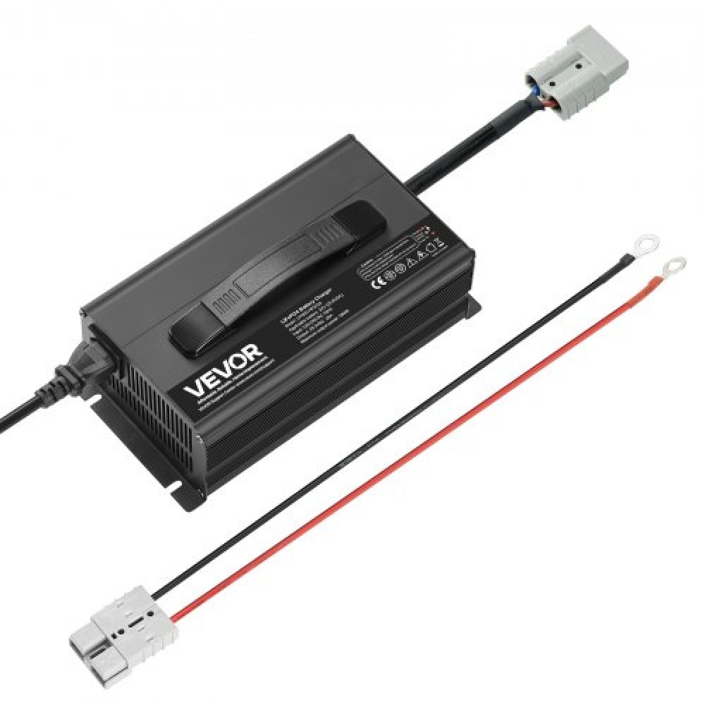 Φορτιστής μπαταριών λιθίου VEVOR 24V 20A, 29,2V, AC-DC LiFePO4 Smart Charger, με βύσμα Anderson, ένδειξη LED, ενεργοποίηση 0V, για επαναφορτιζόμενες μπαταρίες λιθίου LiFePO4 Deep Cycle Boat, RV