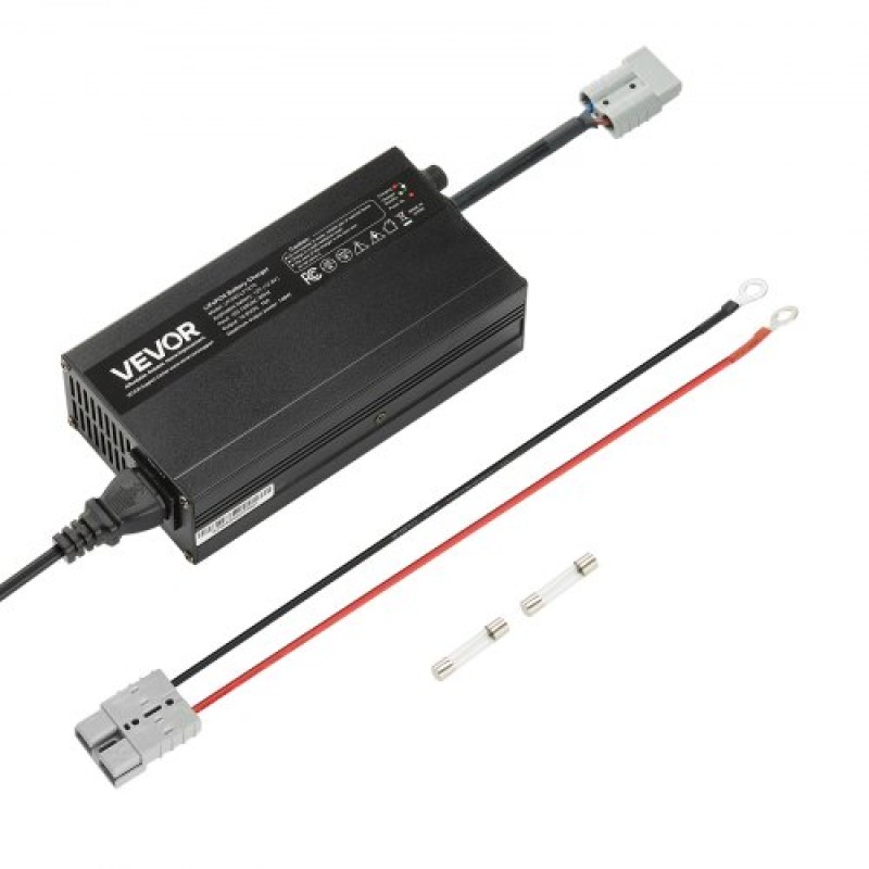 VEVOR 12V 10A Lithium Battery Charger 14.6V AC-DC LiFePO4 Smart Charger for RV