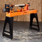 VEVOR Ξυλουργικός Τόρνος, 1500W / 2 HP, Μηχανή τόρνου ξύλου με μεταβλητή ταχύτητα 0 έως 3200 RPM, Πάγκος εργασίας 457 x 1020 mm, κινητήρας συνεχούς ρεύματος χωρίς ψήκτρες, σώμα από χυτοσίδηρο, στήριγμα εργαλείων, για μεσαία έως μεγάλα έργα Επεξεργασία ξύλ