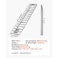 Ράμπες φόρτωσης VEVOR, 2 τμχ 2400 x 380 mm, Σετ ράμπας ρυμουλκούμενου από ανθεκτικό αλουμίνιο και βαρέως τύπου με αντιολισθητικές πλάκες, 2721,6 kg συνδυασμένης χωρητικότητας, για καρότσια, αγροτικά τρακτέρ, ATV, χορτοκοπτικά, μοτοσυκλέτες
