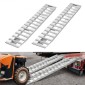 Ράμπες φόρτωσης VEVOR, 2 τμχ 2400 x 380 mm, Σετ ράμπας ρυμουλκούμενου από ανθεκτικό αλουμίνιο και βαρέως τύπου με αντιολισθητικές πλάκες, 2721,6 kg συνδυασμένης χωρητικότητας, για καρότσια, αγροτικά τρακτέρ, ATV, χορτοκοπτικά, μοτοσυκλέτες