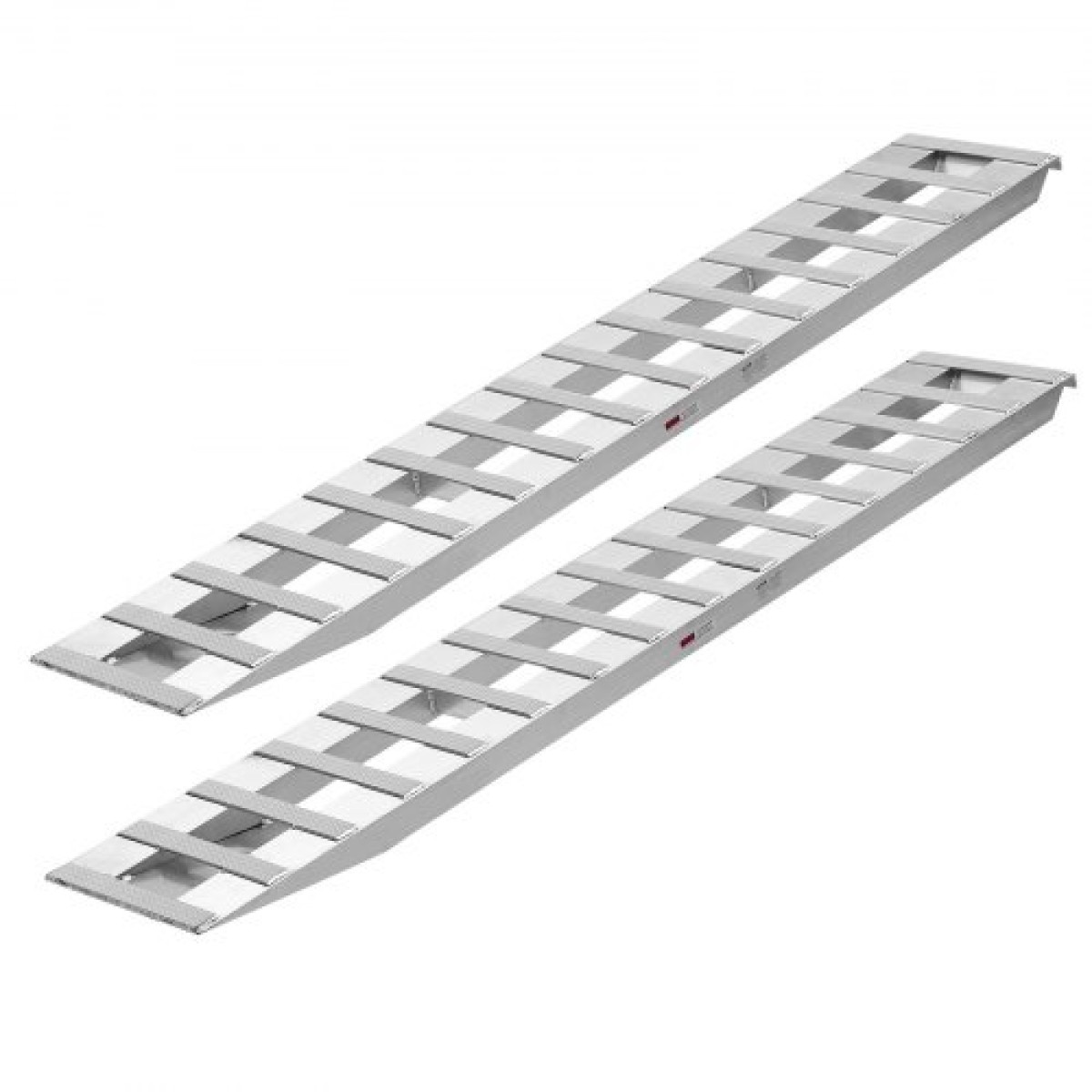 Ράμπες φόρτωσης VEVOR, 2 τμχ 2400 x 380 mm, Σετ ράμπας ρυμουλκούμενου από ανθεκτικό αλουμίνιο και βαρέως τύπου με αντιολισθητικές πλάκες, 2721,6 kg συνδυασμένης χωρητικότητας, για καρότσια, αγροτικά τρακτέρ, ATV, χορτοκοπτικά, μοτοσυκλέτες
