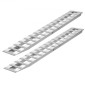 Ράμπες φόρτωσης VEVOR, 2 τμχ 2400 x 380 mm, Σετ ράμπας ρυμουλκούμενου από ανθεκτικό αλουμίνιο και βαρέως τύπου με αντιολισθητικές πλάκες, 2721,6 kg συνδυασμένης χωρητικότητας, για καρότσια, αγροτικά τρακτέρ, ATV, χορτοκοπτικά, μοτοσυκλέτες