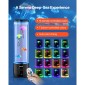 VEVOR Sensory Bubble Tube Lamp 16 Τηλεχειριζόμενο Έγχρωμο Water Lamp Fish 382mm