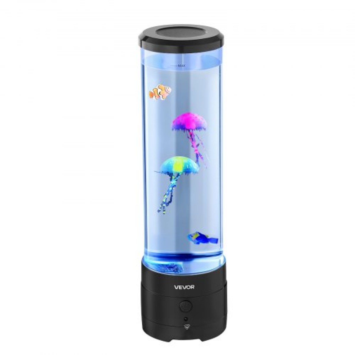 VEVOR Sensory Bubble Tube Lamp 16 Τηλεχειριζόμενο Έγχρωμο Water Lamp Fish 382mm
