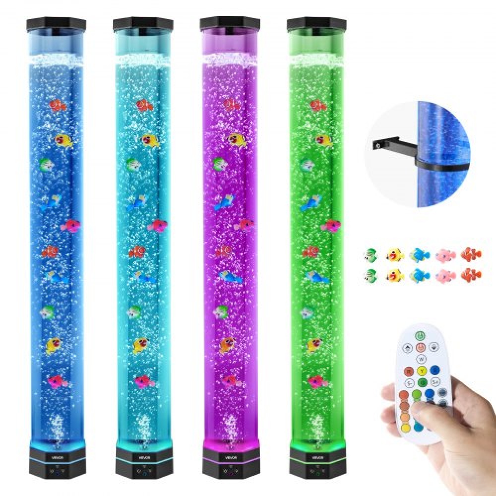 Λάμπα VEVOR Bubble Tube 16 Color 1 m Sensory Lamp Aquarium for Relief Calming