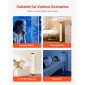 Λάμπα VEVOR Bubble Tube 16 Color 1 m Sensory Lamp Aquarium for Relief Calming