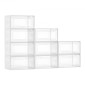 Κουτιά αποθήκευσης παπουτσιών VEVOR, 9 Pack Clear στοιβαζόμενα κουτιά παπουτσιών Οργανοθήκη αποθήκευσης με μαγνητική πόρτα, προσαρμοσμένη στο μέγεθος US 13, πλαστικά δοχεία για αθλητικά παπούτσια για ψηλοτάκουνα, μπότες και καπέλα, διάφανο λευκό