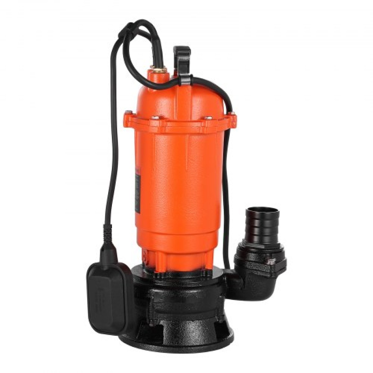 Υποβρύχια αντλία απορριμμάτων VEVOR 1500W, 21000 L/H, Υποβρύχια αντλία αποχέτευσης από χυτοσίδηρο με αυτόματο διακόπτη πλωτήρα, Max Lift 18M, Αποστράγγιση βρώμικου καθαρού νερού, για πισίνες, κήπο, λίμνη, πλημμυρισμένες περιοχές