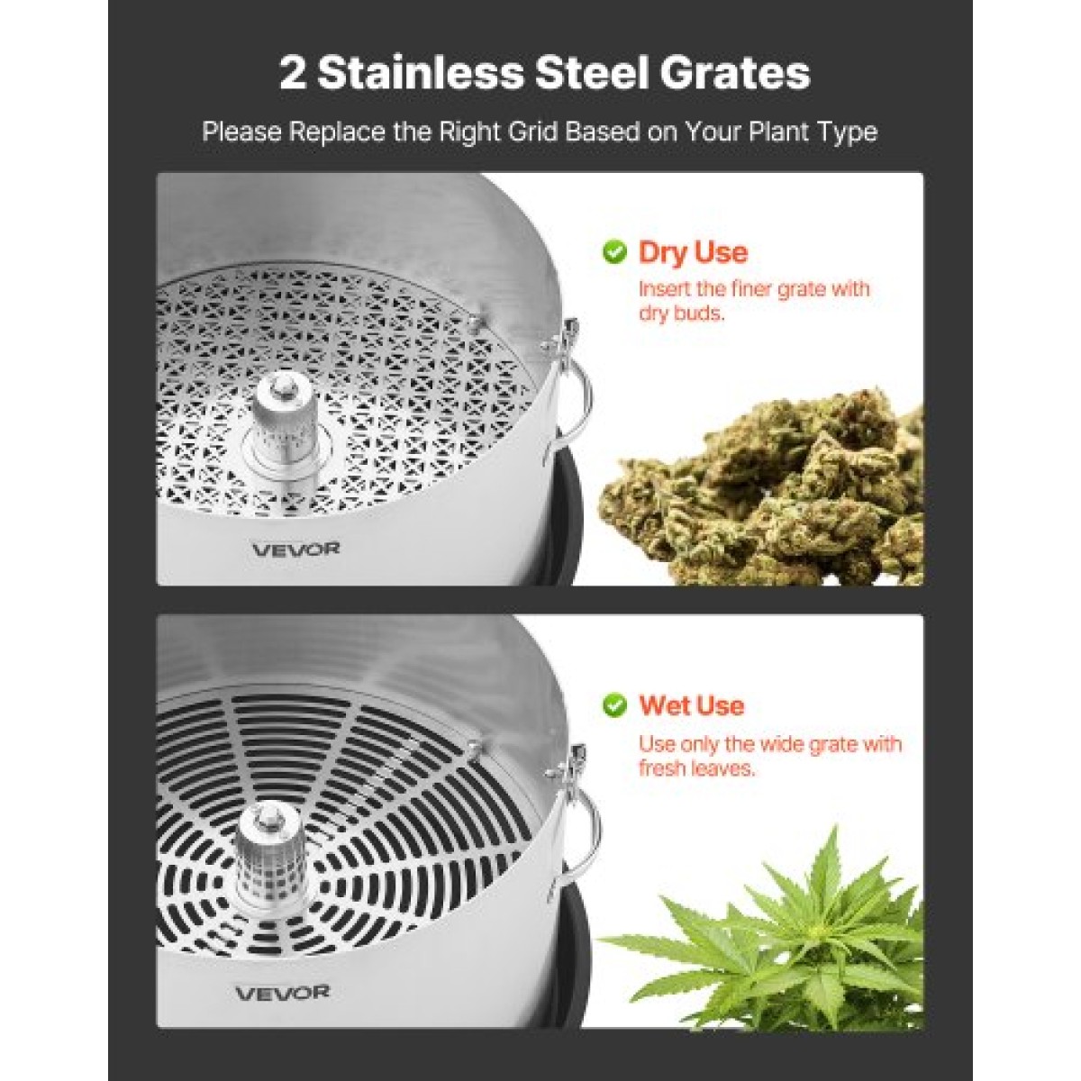 VEVOR Manual Bud Leaf Trimmer, 370mm Reaper Bowl Bud Trimmer με λεπίδες από ανοξείδωτο χάλυβα, οπτική κοπή, υγρή και στεγνή υδροπονική μηχανή κοπής με δίσκο, περιστρεφόμενη περιστροφή για λουλούδια φυτών