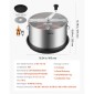 VEVOR Manual Bud Leaf Trimmer, 370mm Reaper Bowl Bud Trimmer με λεπίδες από ανοξείδωτο χάλυβα, οπτική κοπή, υγρή και στεγνή υδροπονική μηχανή κοπής με δίσκο, περιστρεφόμενη περιστροφή για λουλούδια φυτών