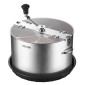 VEVOR Manual Bud Leaf Trimmer, 370mm Reaper Bowl Bud Trimmer με λεπίδες από ανοξείδωτο χάλυβα, οπτική κοπή, υγρή και στεγνή υδροπονική μηχανή κοπής με δίσκο, περιστρεφόμενη περιστροφή για λουλούδια φυτών