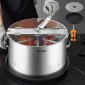 VEVOR Manual Bud Leaf Trimmer, 370mm Reaper Bowl Bud Trimmer με λεπίδες από ανοξείδωτο χάλυβα, οπτική κοπή, υγρή και στεγνή υδροπονική μηχανή κοπής με δίσκο, περιστρεφόμενη περιστροφή για λουλούδια φυτών