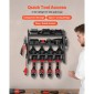 Βάση τοίχου VEVOR Power Tool Organizer, ράφι αποθήκευσης 4 επιπέδων με 4 θήκες για τρυπάνια, θήκη εργαλείων και ράφι αποθήκευσης με κατσαβίδι, οργάνωση εργαλείων γκαράζ για γκαράζ, πάγκο εργασίας και εργαστήριο