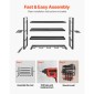 Βάση τοίχου VEVOR Power Tool Organizer, ράφι αποθήκευσης 4 επιπέδων με 4 θήκες για τρυπάνια, θήκη εργαλείων και ράφι αποθήκευσης με κατσαβίδι, οργάνωση εργαλείων γκαράζ για γκαράζ, πάγκο εργασίας και εργαστήριο