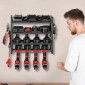 Βάση τοίχου VEVOR Power Tool Organizer, ράφι αποθήκευσης 4 επιπέδων με 4 θήκες για τρυπάνια, θήκη εργαλείων και ράφι αποθήκευσης με κατσαβίδι, οργάνωση εργαλείων γκαράζ για γκαράζ, πάγκο εργασίας και εργαστήριο