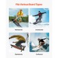 Βάση τοίχου VEVOR Surfboard, Οριζόντια σχάρα σανίδας 4 επιπέδων για αποθήκευση και οθόνη, ρυθμιζόμενο ύψος μεταλλική βάση στήριξης, θήκη Surf για Snowboard, Kiteboard, Shortboard, Σκι