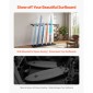 Βάση τοίχου VEVOR Surfboard, 5 επιπέδων κάθετη σχάρα για αποθήκευση και οθόνη, ρυθμιζόμενη μεταλλική βάση στήριξης με σφουγγάρι, θήκη για σανίδα σερφ για Snowboard, Kiteboard, Shortboard