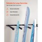 Βάση τοίχου VEVOR Surfboard, 5 επιπέδων κάθετη σχάρα για αποθήκευση και οθόνη, ρυθμιζόμενη μεταλλική βάση στήριξης με σφουγγάρι, θήκη για σανίδα σερφ για Snowboard, Kiteboard, Shortboard