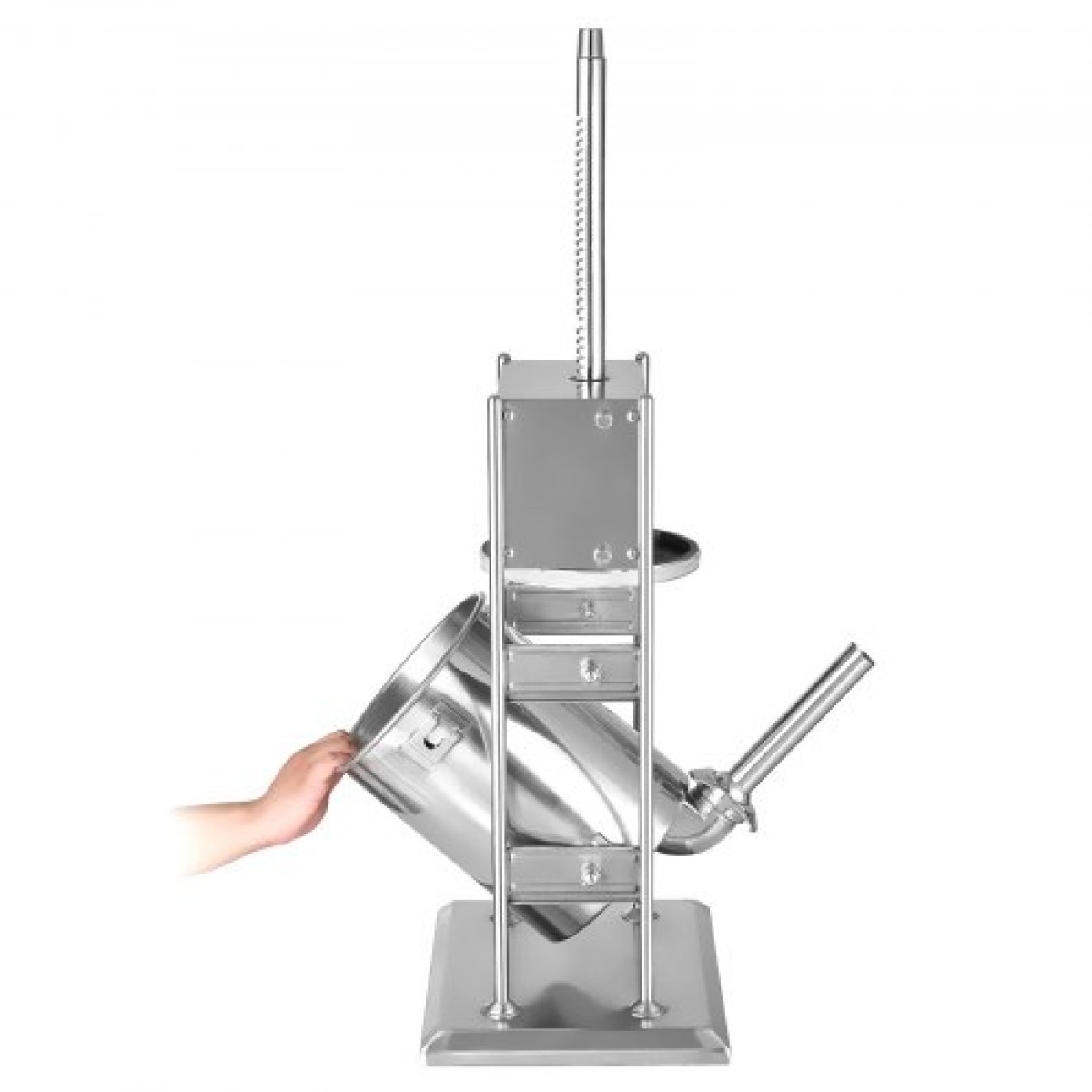 VEVOR Manual Sausage Stuffer, 22 LBS / 10 L Vertical Meat Stuffer, Dual-Speed ​​Sausage Stuffer Meat filler, Inox Heavy Duty filler with 5 Stuffing Tube, για Εμπορική & οικιακή χρήση