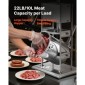 VEVOR Manual Sausage Stuffer, 22 LBS / 10 L Vertical Meat Stuffer, Dual-Speed ​​Sausage Stuffer Meat filler, Inox Heavy Duty filler with 5 Stuffing Tube, για Εμπορική & οικιακή χρήση