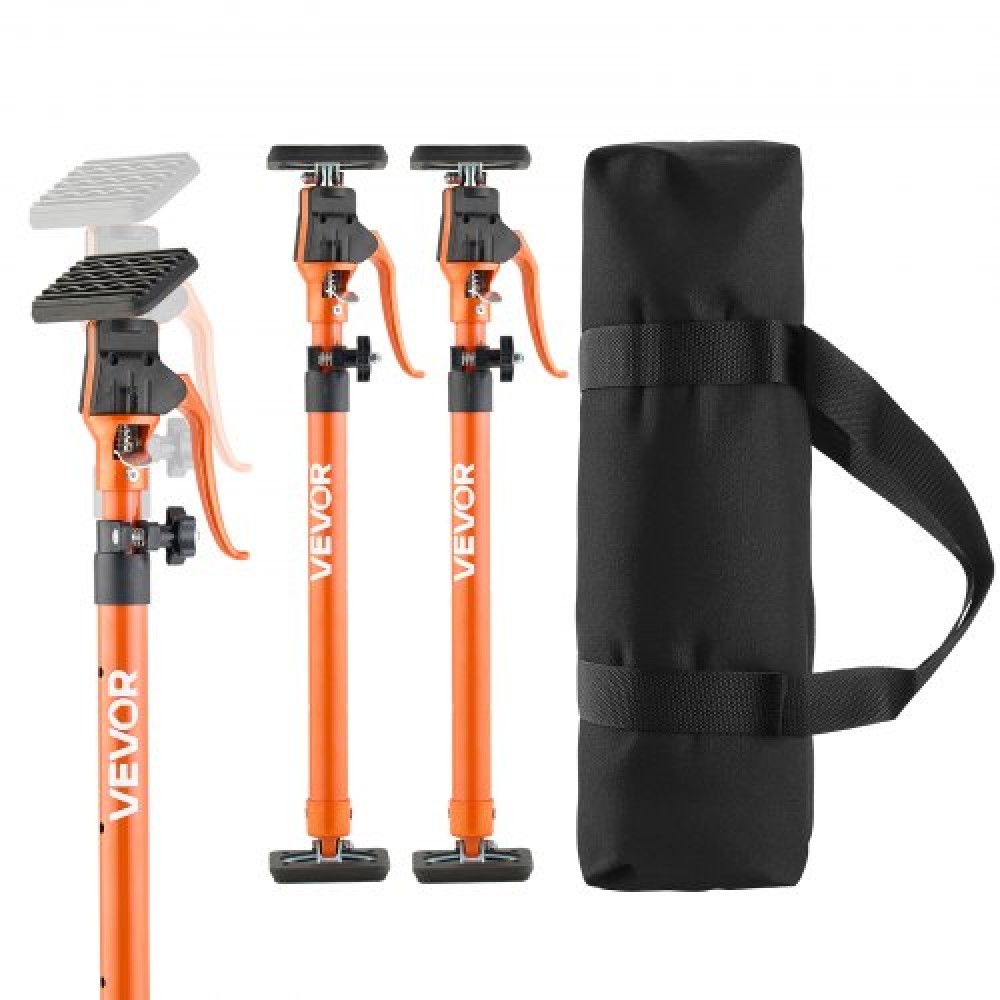 Στύλος στήριξης ντουλαπιού VEVOR, 2-Pack, 64,5-115 cm Χάλυβας Τηλεσκοπική ράβδος γρήγορης στήριξης, ρυθμιζόμενο σύστημα 3ου χεριού έως 100 kg Χωρητικότητα για τοποθέτηση ντουλαπιών, γυψοσανίδας ανύψωσης, ράβδους φορτίου