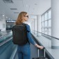 VEVOR Vacuum Travel Backpack, 35L, Vacuum Seal Compression Backpack με αντλία αέρα, Πολλαπλές τσέπες & θήκες, Αδιάβροχη χειραποσκευή βαλίτσας, Casual τσάντα προσωπικών αντικειμένων, Μαύρη