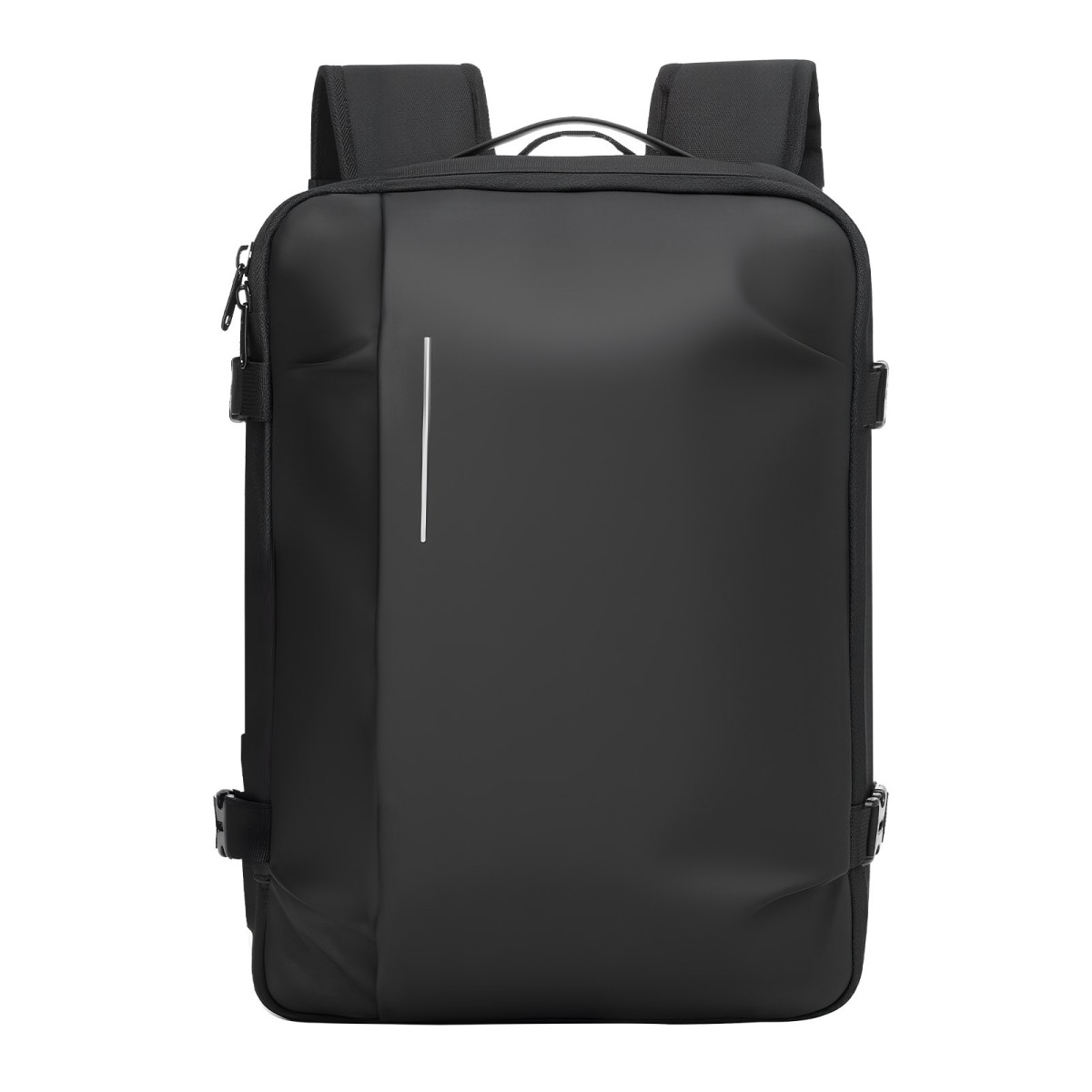 VEVOR Vacuum Travel Backpack, 35L, Vacuum Seal Compression Backpack με αντλία αέρα, Πολλαπλές τσέπες & θήκες, Αδιάβροχη χειραποσκευή βαλίτσας, Casual τσάντα προσωπικών αντικειμένων, Μαύρη