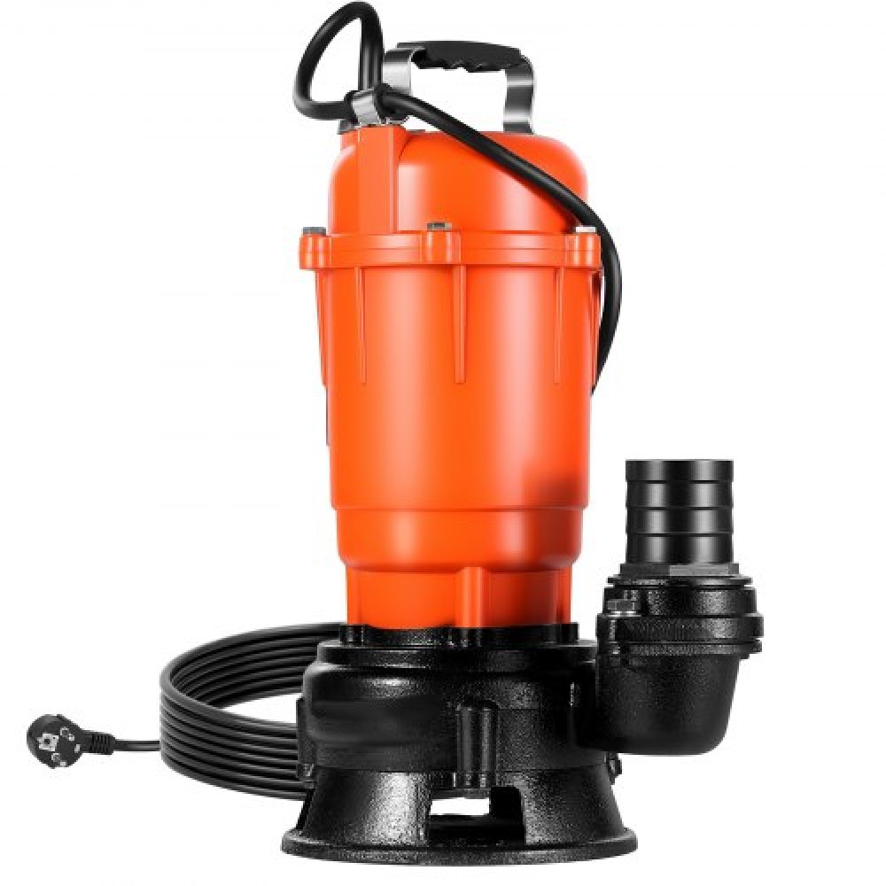 Υποβρύχια αντλία απορριμμάτων VEVOR 550W, 18000 L/H, Υποβρύχια αντλία αποχέτευσης από χυτοσίδηρο με 2 σε κατάθλιψη, 10M Max Lift, Αποστράγγιση βρώμικου καθαρού νερού, για πισίνες, κήπο, λίμνη, υπόγειο, πλημμυρισμένες περιοχές
