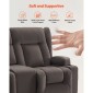 Ανακλινόμενος καναπές VEVOR Loveseat, Ηλεκτρικός ανακλινόμενος καναπές με θέρμανση & μασάζ, Ηλεκτρικός ανακλινόμενος καναπές σουέτ με κεντρική κονσόλα, θύρες USB, ποτηροθήκες & πλαϊνές τσάντες, διπλή καρέκλα Loveseat για σαλόνι
