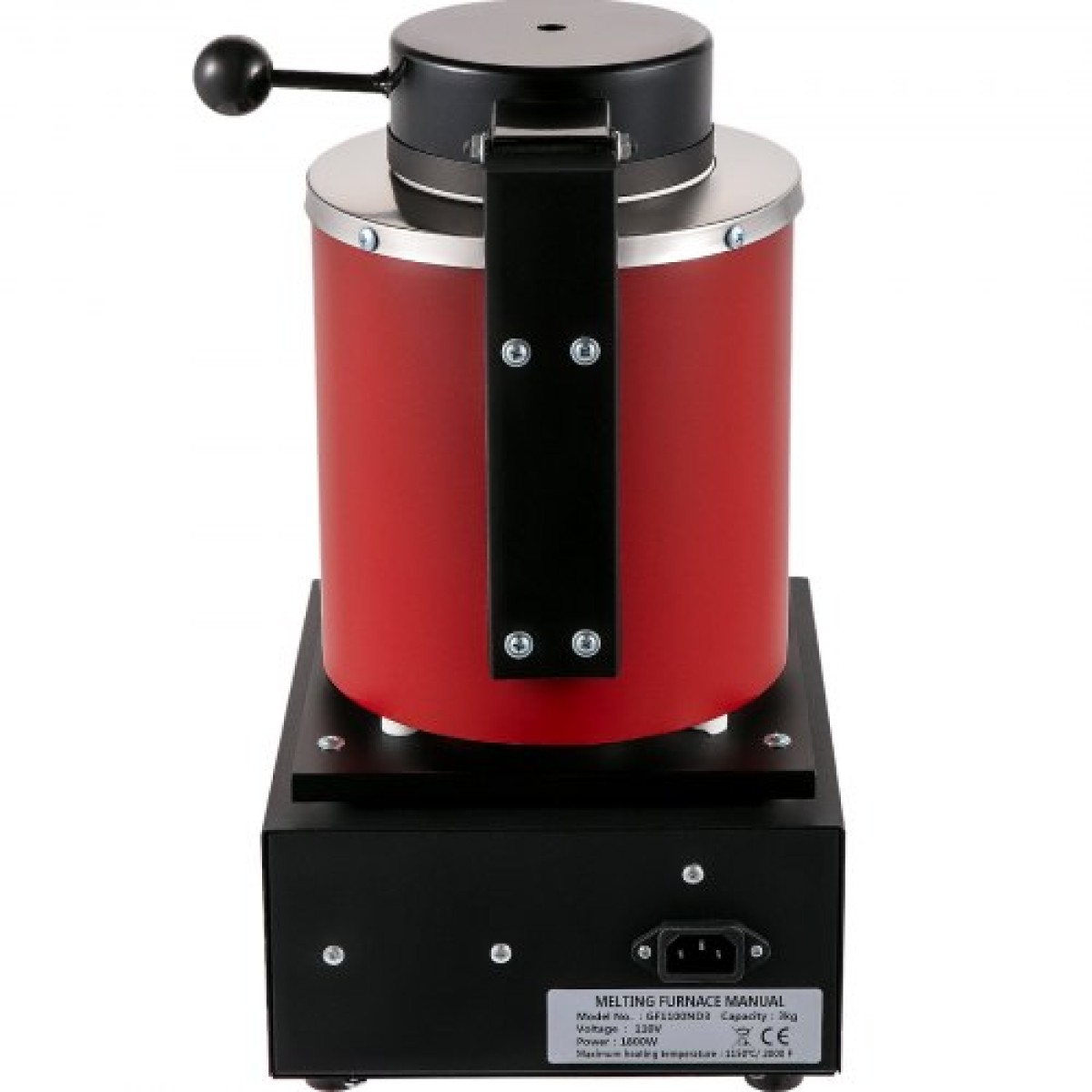 Κλίβανος τήξης χρυσού VEVOR, 1350W, μέγιστη θερμοκρασία 1150 ℃, ψηφιακός ηλεκτρικός φούρνος τήξης, με κεραμικό χωνευτήριο 3 kg, μήτρα πλινθωμάτων και γάντια, για επεξεργασία χρυσού, αργύρου, χαλκού, αλουμινίου