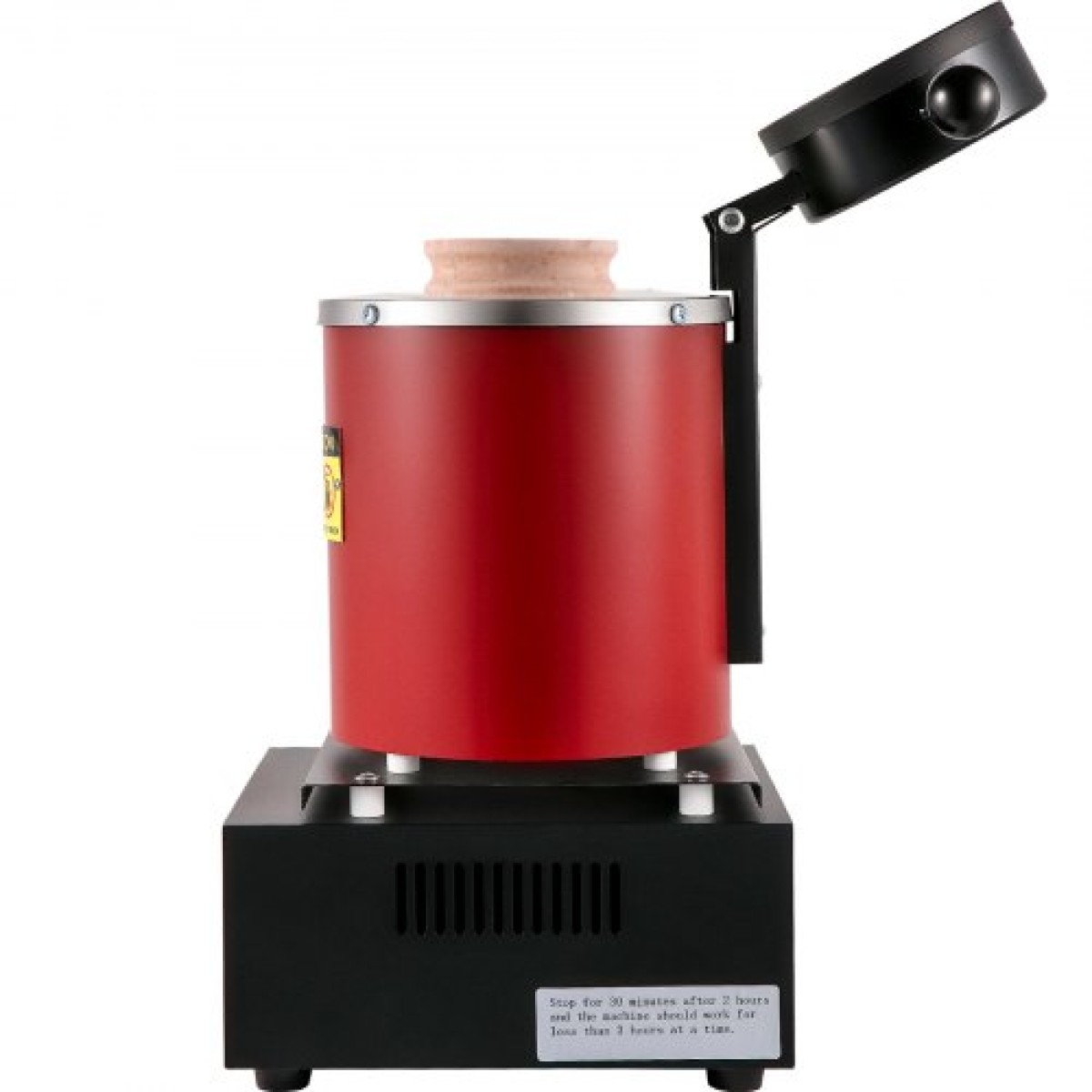 Κλίβανος τήξης χρυσού VEVOR, 1350W, μέγιστη θερμοκρασία 1150 ℃, ψηφιακός ηλεκτρικός φούρνος τήξης, με κεραμικό χωνευτήριο 3 kg, μήτρα πλινθωμάτων και γάντια, για επεξεργασία χρυσού, αργύρου, χαλκού, αλουμινίου