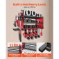 Βάση τοίχου VEVOR Power Tool Organizer, ράφι αποθήκευσης 3 επιπέδων με 4 θήκες τρυπανιού, θήκη εργαλείων και ράφι αποθήκευσης με πλαϊνά μανταλάκια, οργάνωση εργαλείων γκαράζ για γκαράζ, πάγκο εργασίας και εργαστήριο