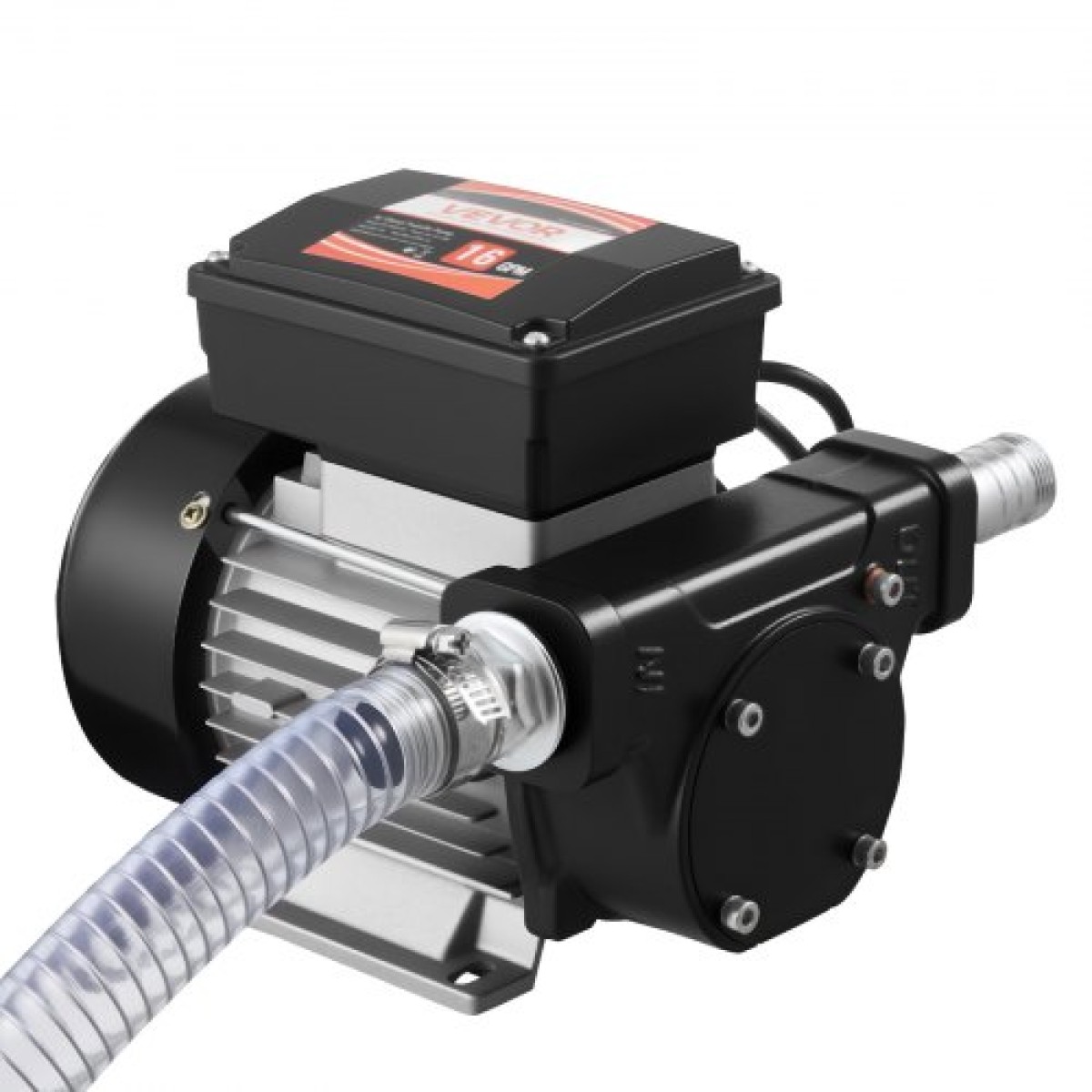 VEVOR Oil Transfer Pump 230V, 16 GPM 60 L/min, AC Electric Fuel Transfer Pump for Diesel Kerosene Biodiesel, 8 ft/2,4 m Max Suction Lift, 45 ft/13,7 m Max Lift, για Οχήματα, Εργοτάξια, Φάρμες