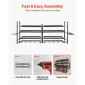 VEVOR Power Tool Organizer Βάση τοίχου, ράφι αποθήκευσης 4 επιπέδων με 8 θήκες για τρυπάνια, βάση εργαλείων και θήκη αποθήκευσης με κατσαβίδι, οργάνωση εργαλείων γκαράζ για γκαράζ, πάγκο εργασίας και εργαστήριο