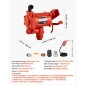 Αντλία μεταφοράς καυσίμου VEVOR 230V, 20 GPM 76 L/min, AC Electric Oil Transfer Pump, με αυτόματο κλείσιμο ακροφύσιο καυσίμου & σωλήνα εκκένωσης, κιτ υψηλής ροής για μείγματα βενζίνης, ντίζελ, κηροζίνης, βιοντίζελ, αιθανόλης