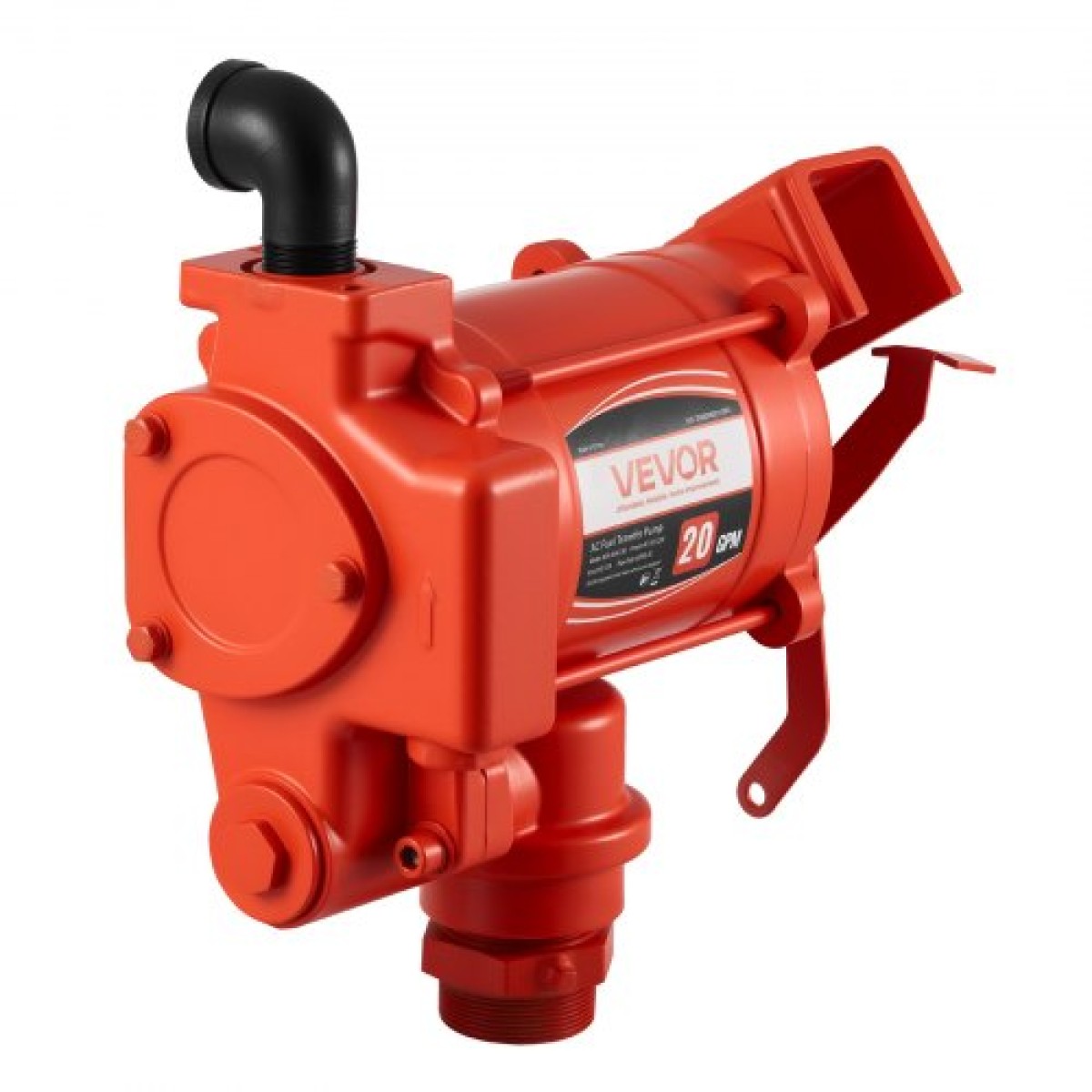 Αντλία μεταφοράς καυσίμου VEVOR 230V, 20 GPM 76 L/min, AC Electric Oil Transfer Pump, με αυτόματο κλείσιμο ακροφύσιο καυσίμου & σωλήνα εκκένωσης, κιτ υψηλής ροής για μείγματα βενζίνης, ντίζελ, κηροζίνης, βιοντίζελ, αιθανόλης